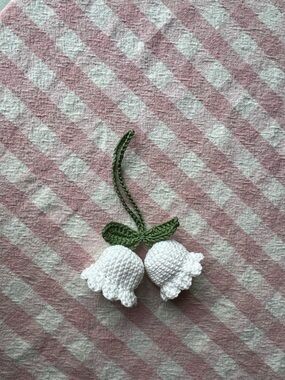 Handmade Lily of the Valley Crochet Charm